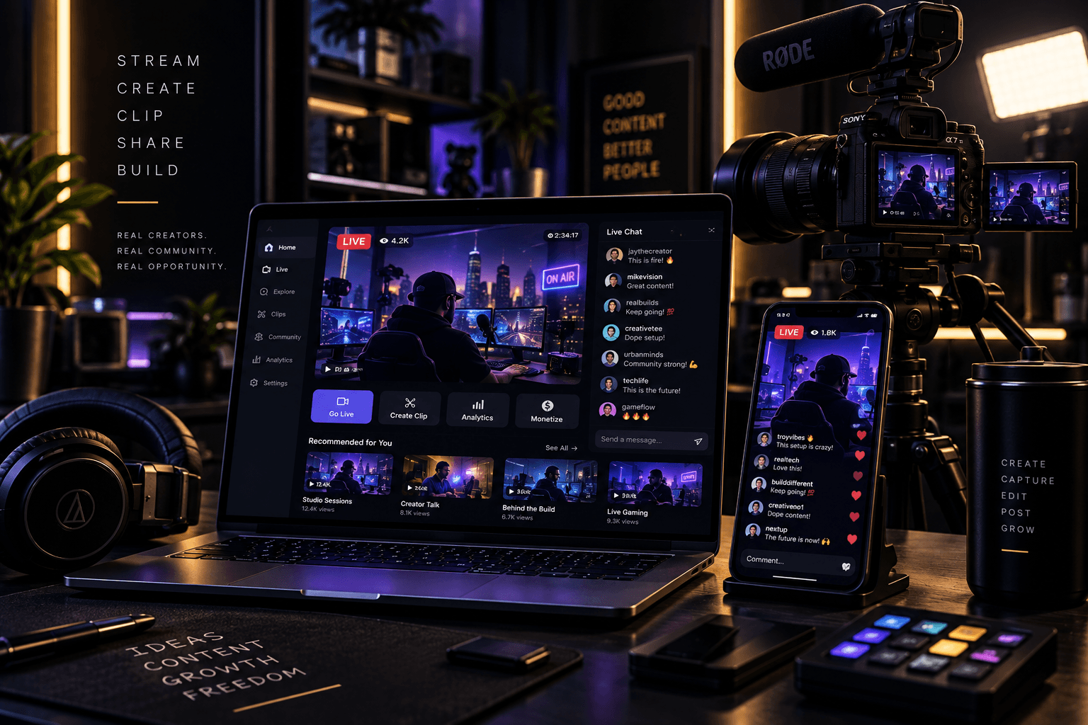 Streaming creator platform